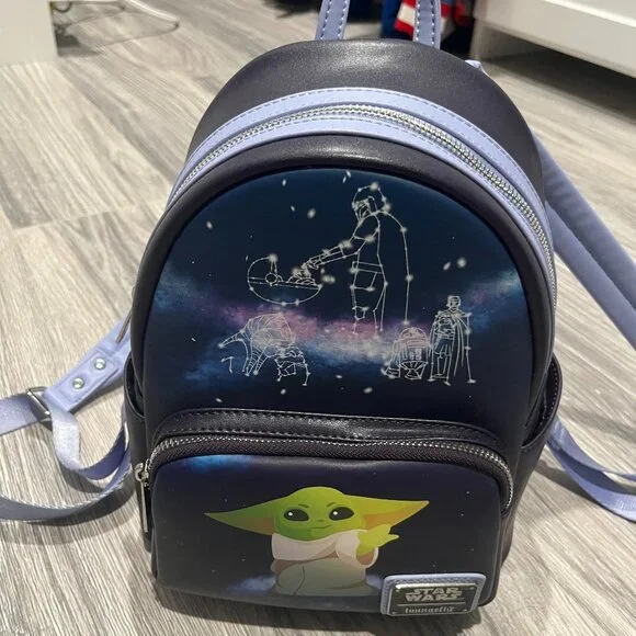 Baby Yoda (Grogu) Loungefly Constellation Mini Backpack - Picture 1 of 1